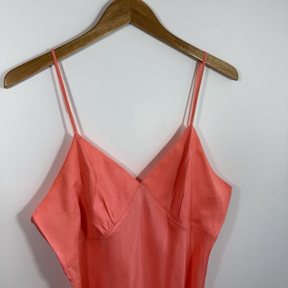 MEGAN PARK Size M 100% Silk Slip Dress Spaghetti Strap Mini Australian Designer - Picture 3 of 15